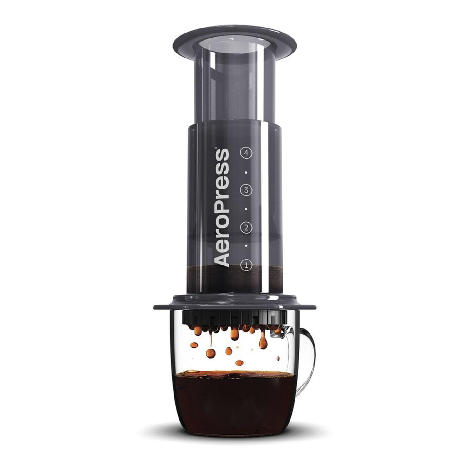 AeroPress Coffee Maker Patented 3 in 1 Brew Technology Grit Free Travel Friendly