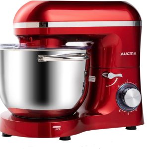 Aucma Stand Mixer 6.5QT 660W 6Speed Tilt-Head Food Mixer With accessories