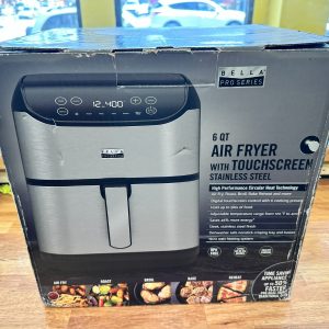 Bella Pro Series - 6-qt. Digital Air Fryer with Stainless Finish - Stainless ...