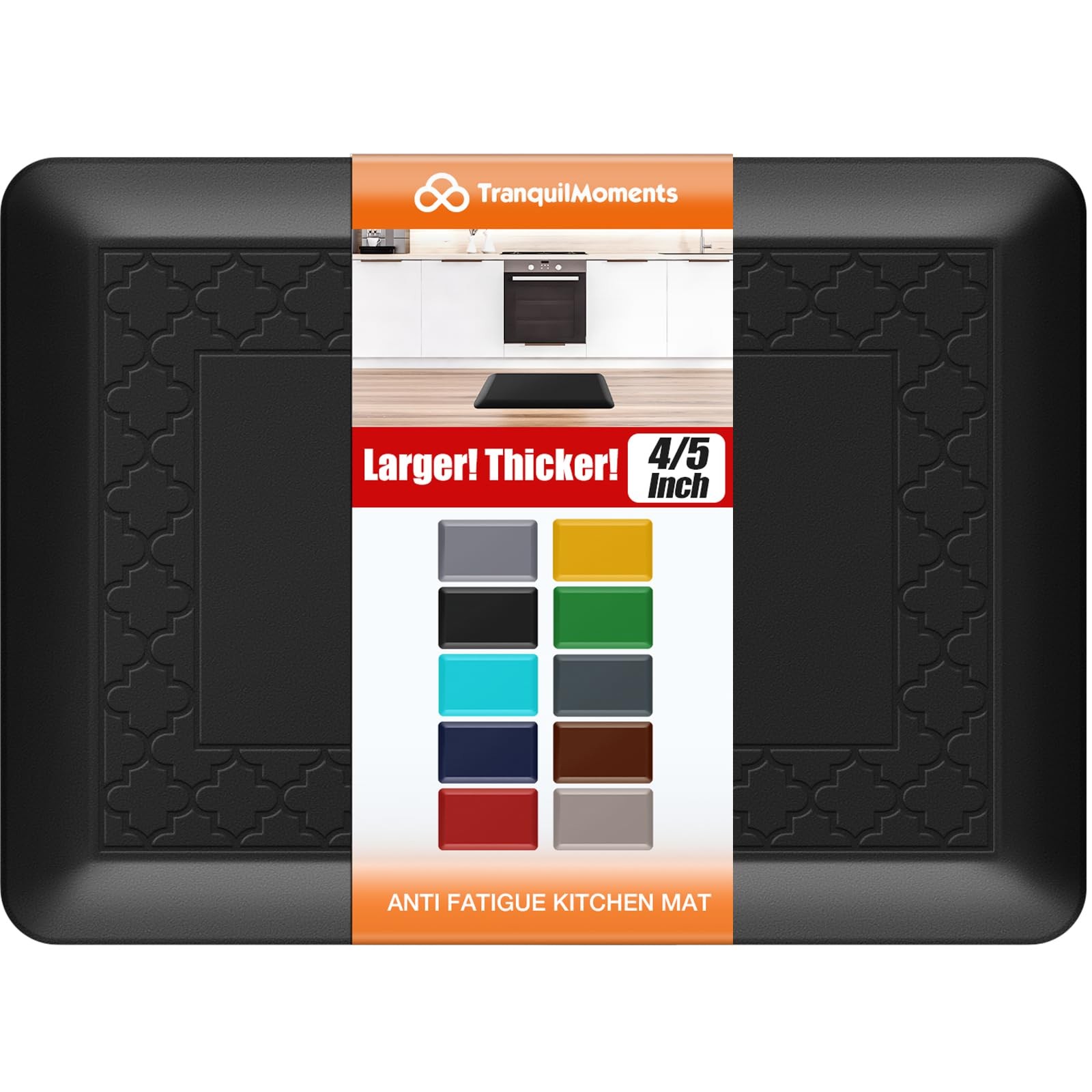 Best 4/5 Inch Thicker Kitchen Mats for Floor Non-Slip Anti Fatigue Comfort Mat