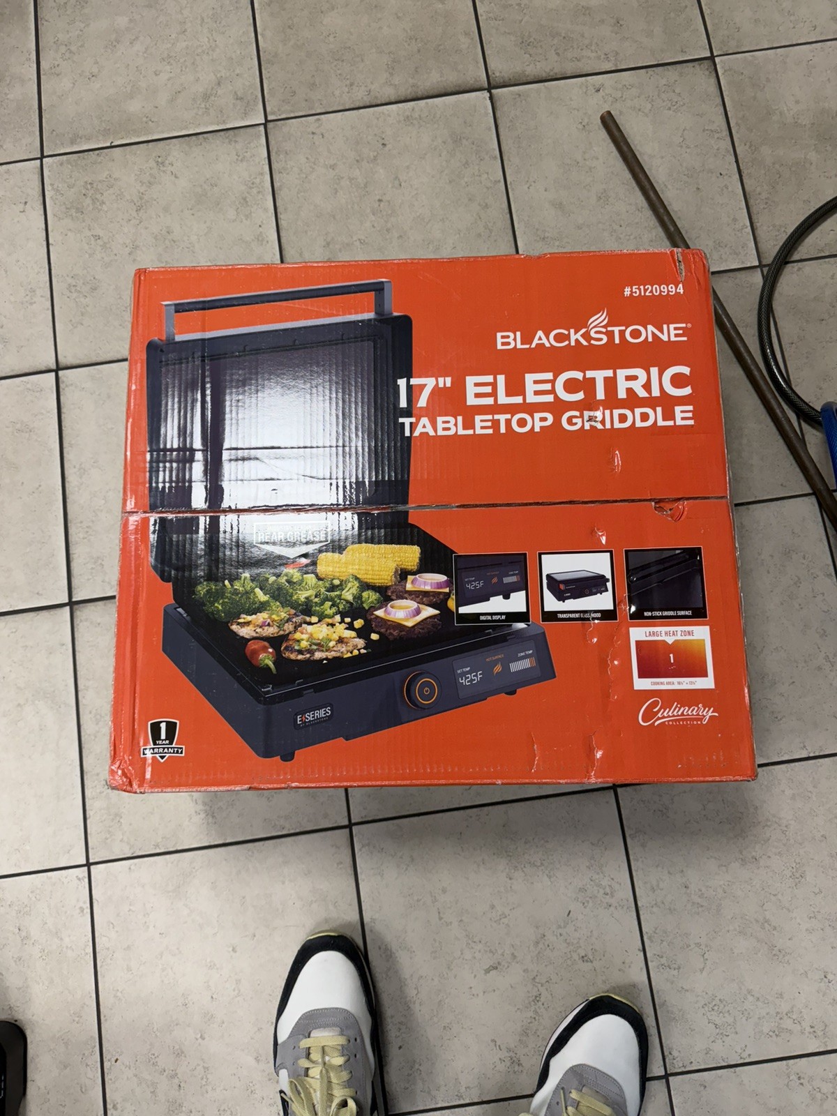 Blackstone E-Series 17” Electric Griddle with Non-Stick Tabletop Grill