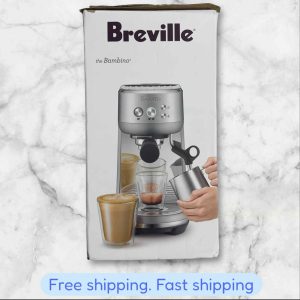 Breville Bambino Brushed Stainless Steel Espresso Machine BES450BSS NEW SHIP