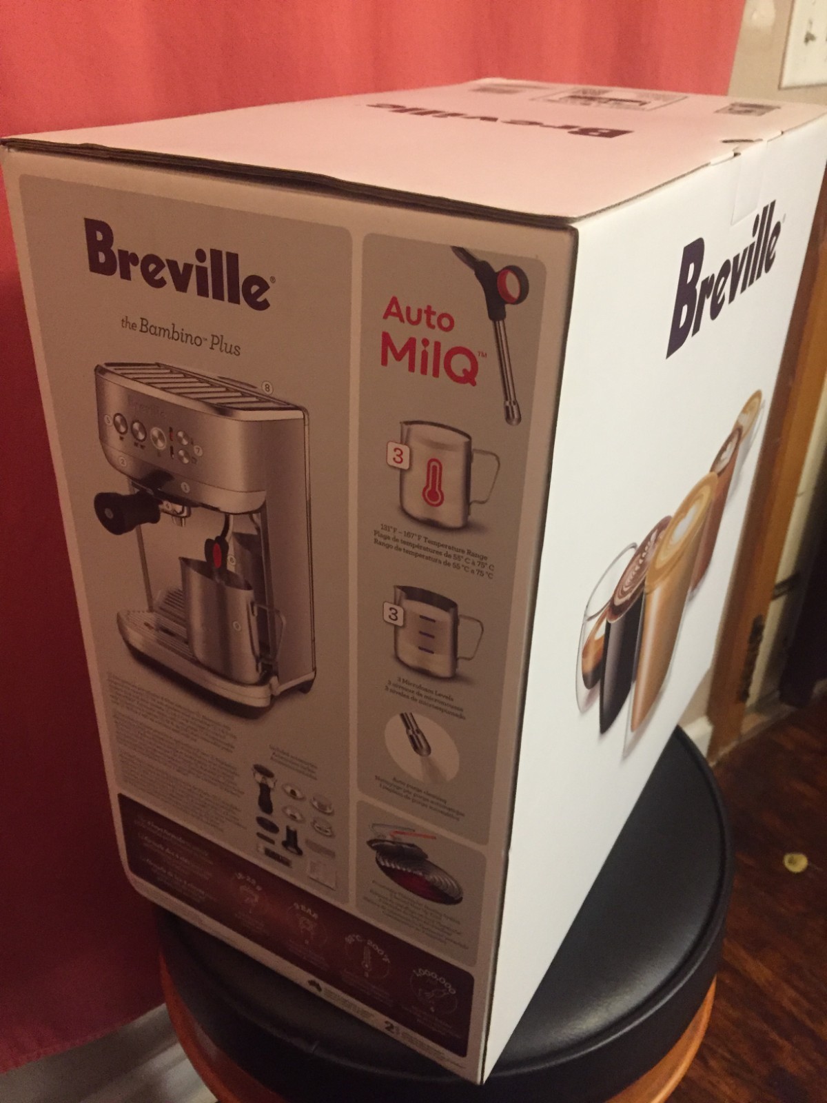 Breville Bambino Plus Espresso Machine (BES500BSS/B) NEW still in box!