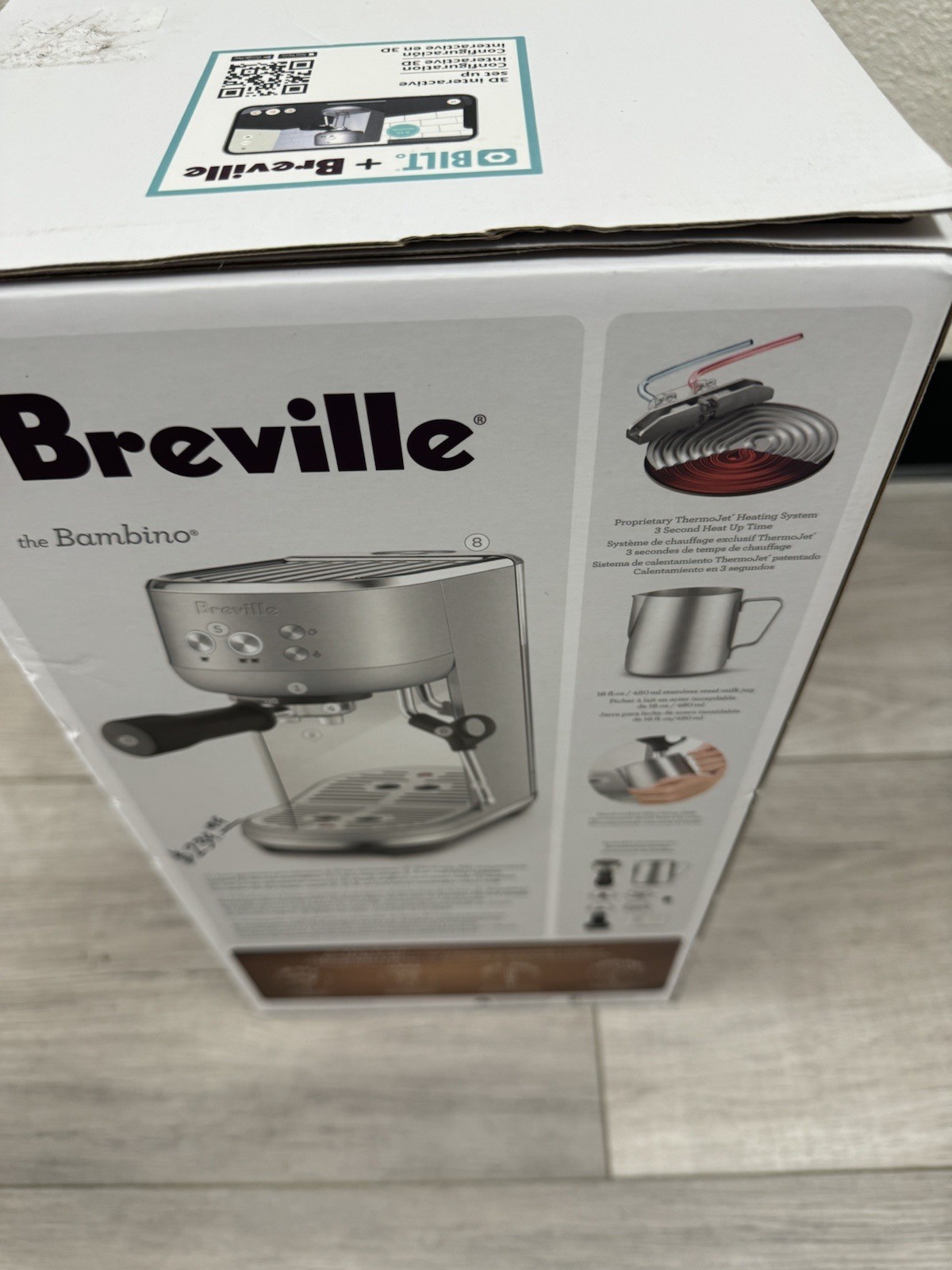 Breville The Bambino BES450BSS Brushed Stainless Steel BRAND NEW