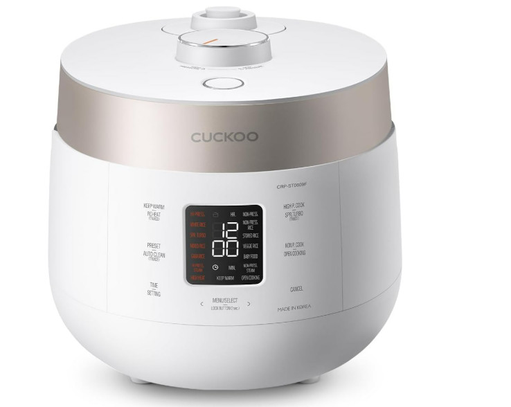 CUCKOO Twin Pressure Rice Cooker 6-Cup White