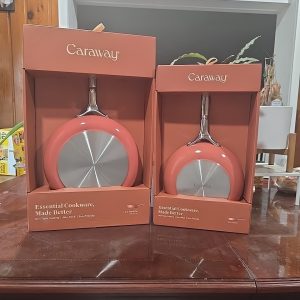 Caraway 4.5sq Saute Pann With 12" Lid And 10.5" Fry Pan