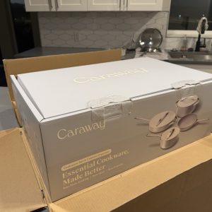 Caraway Home 9pc Non-Stick Ceramic Cookware Set Cream