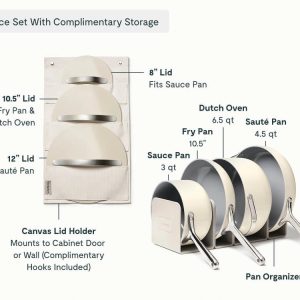 Caraway Meet The 12-Piece Cookware Set *Brand New* CLASSIC CREAM