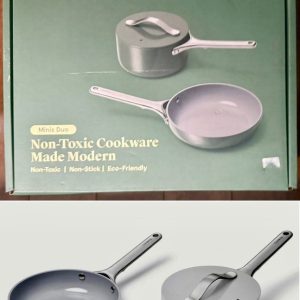 Caraway Minis Duo Non-Toxic Non-Stick Cookware 8” Fry Pan/1.75qt. Sauce Pan ~NEW