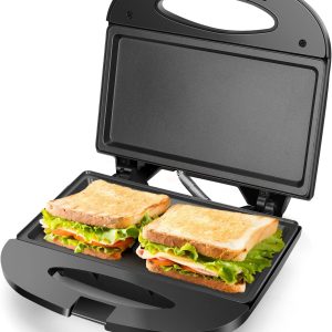 Compact Sandwich Maker with Non-Stick Deep Grid Surface for Egg, Ham, Steaks