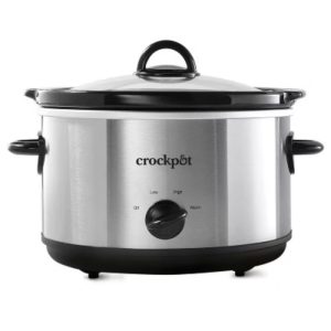 Crock-Pot 4.5qt Slow Cooker: Ceramic Stoneware, 3 Settings, Stay-Cool Handles