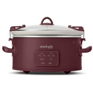 Crock-Pot 6qt Cook & Carry Slow Cooker - Programmable, 3 Settings, Red