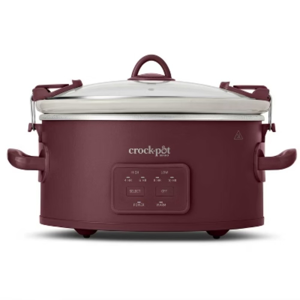 Crock-Pot 6qt Cook & Carry Slow Cooker - Programmable, 3 Settings, Red