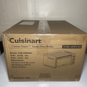 Cuisinart TOB-40N Classic Toaster Oven Broiler Brushed Stainless Steel 1800W