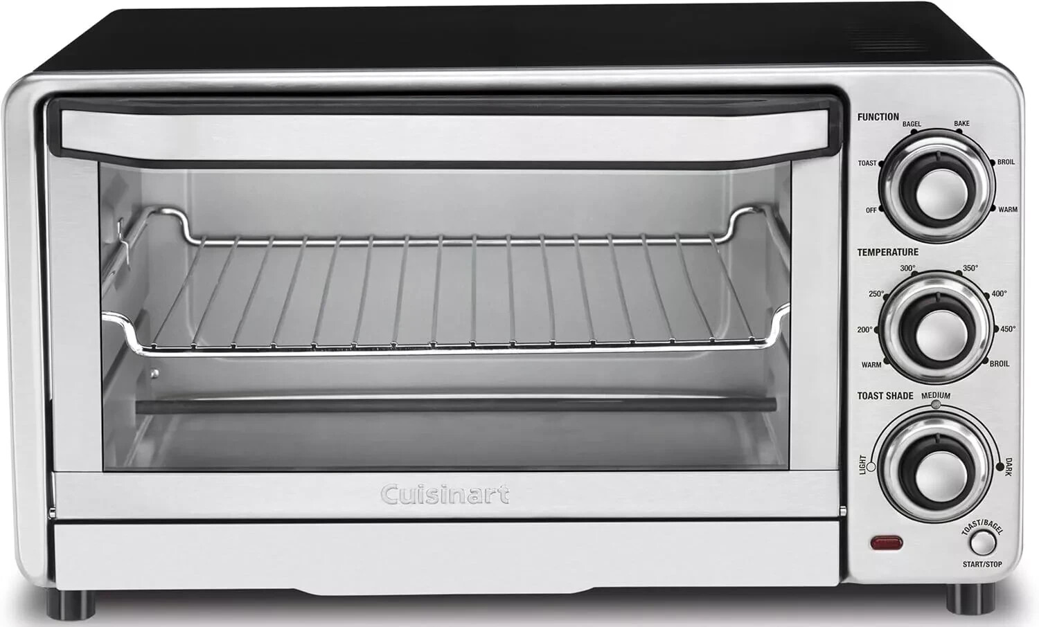 Cuisinart TOB-40N Classic Toaster Oven Broiler Brushed Stainless Steel 1800W