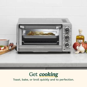 Cuisinart TOB-40N Custom Classic Countertop Toaster Oven Broiler 1800 Watt