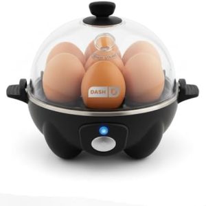 DASH Electric Rapid Egg Cooker, 7 Egg Capacity, Black