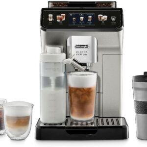 De'Longhi Eletta Explore Fully Automatic Espresso Machine w/ Cold Brew (Renewed)
