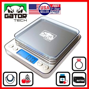 Digital Kitchen Scale Food Diet Cook Weight Jewelry Gold Grain Gram 2000g x 0.1g