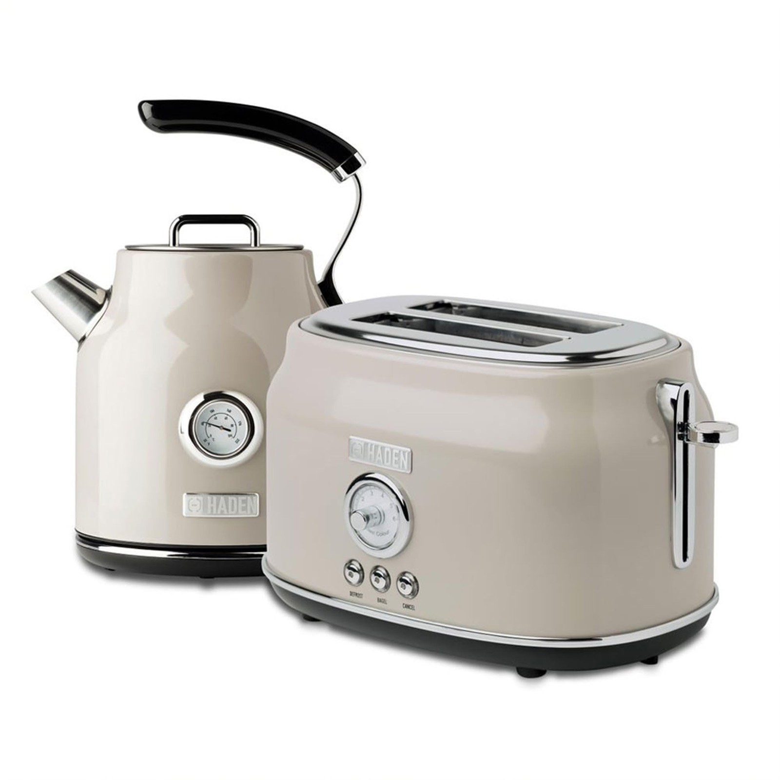 Dorset 2 Slice Wide Slot Stainless Steel Toaster Bundled with 1.7 Liter Stain...