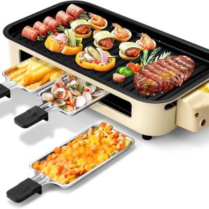 Electric Indoor Grill,2 in 1 Indoor Grill Non-stick 1500W
