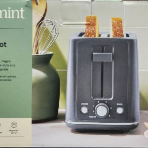 FIGMINT 2 Slice Wide Slot Toaster with 7 Heat Settings and Auto Shutoff