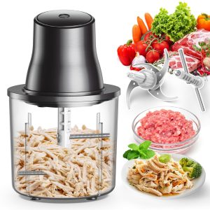 Food Processors 2 IN 1 Electric Chicken Shredder &Food Chopper with 250W Copper