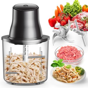 Food Processors, 2 in 1 Electric Chicken Shredder &Food Chopper with 250W Copper