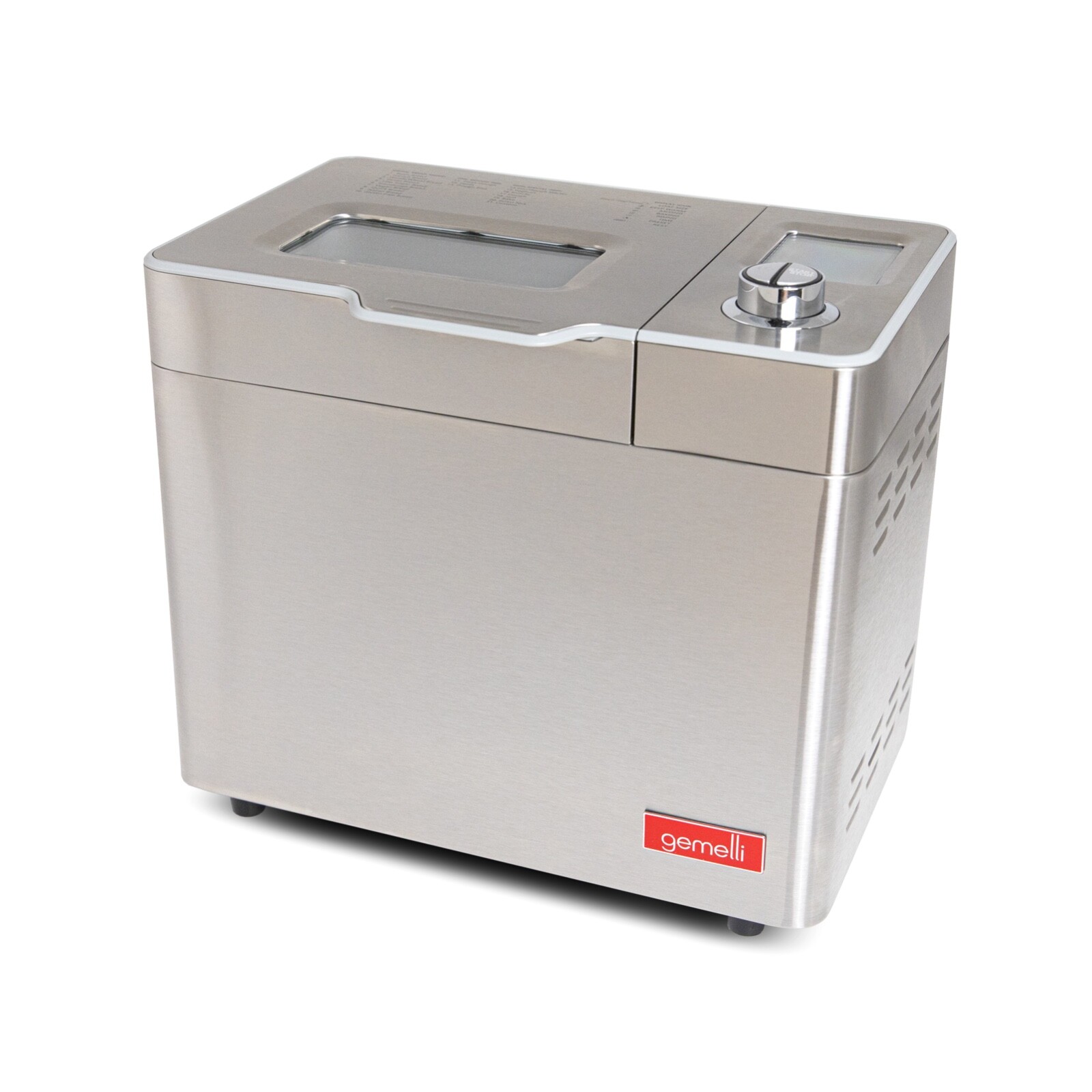 Gemelli Home™ 2LB Artisan Bread Maker, Stainless Steel w/ 21 Functions