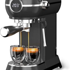 HBN 20 Bar Espresso Machine with Milk Frother, Coffee Maker with 27oz Tank 1350W