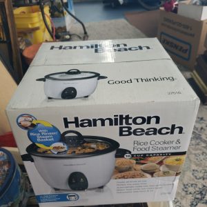 Hamilton Beach 16 Cup Rice Cooker And Food Steamer White BRAND NEW  SEALED