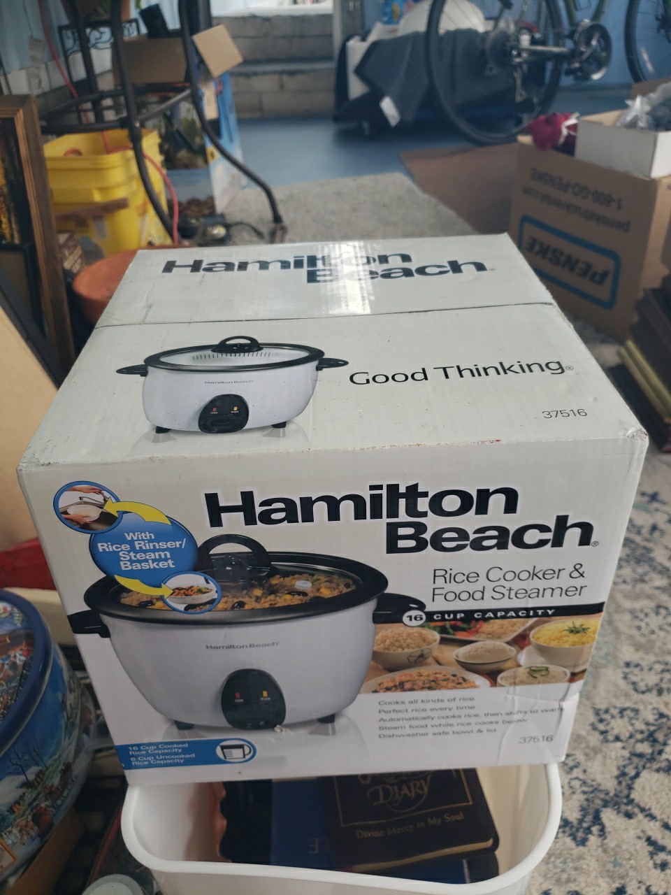 Hamilton Beach 16 Cup Rice Cooker And Food Steamer White BRAND NEW SEALED