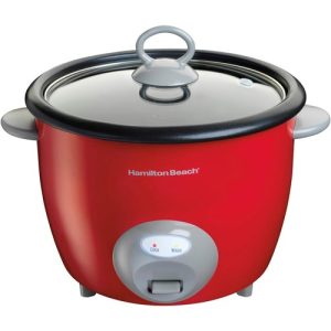 Hamilton Beach 37538H 20 Cup Capacity Rice Cooker - Red