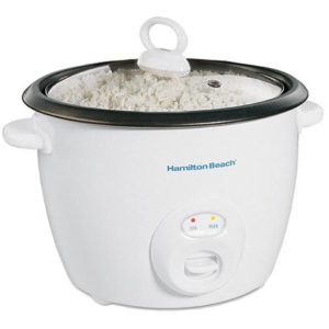 Hamilton Beach Rice Cooker & Food Steamer 20 Cups Cooked (10 Uncooked) White ...