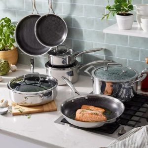 Henckels Paradigm 11–piece Cookware Set, Tri-Ply Non-Stick DUAL-PERFORMANCE