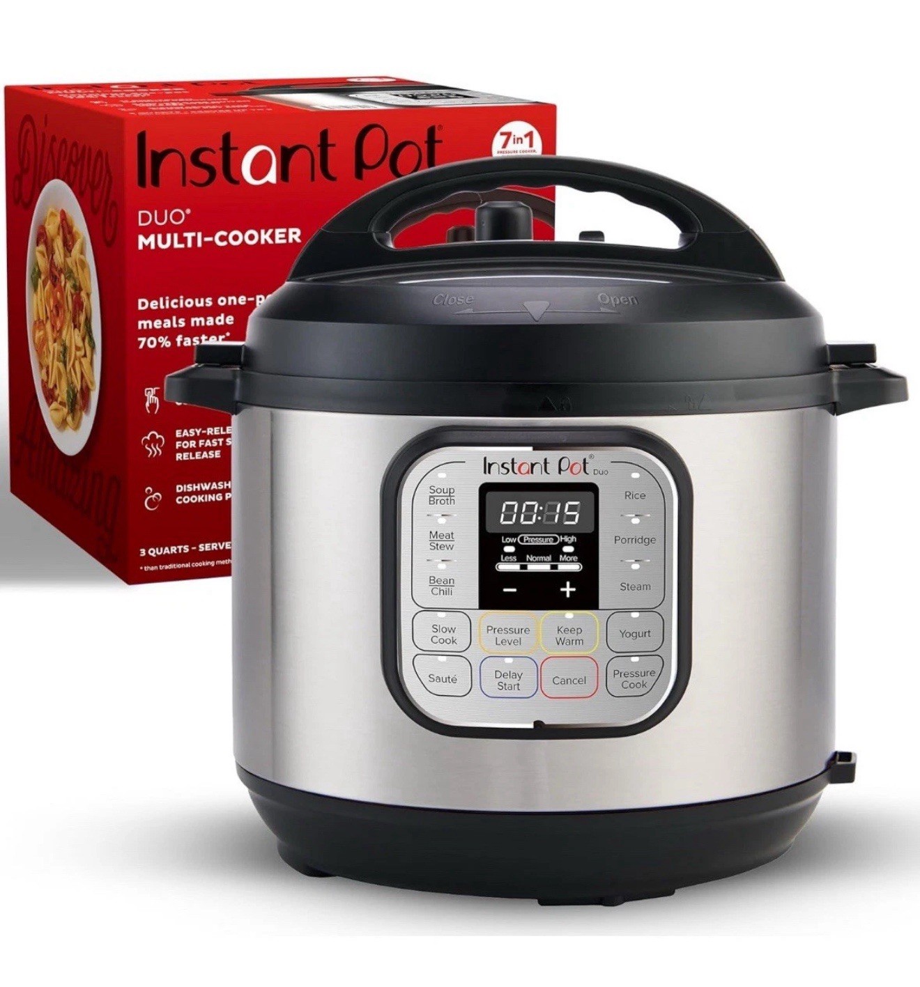Instant Pot Duo Mini 7-in-1, 3 Qt Electric Cooker, Steamer, Yogurt, Warmer Seal