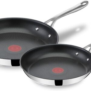 Jamie Oliver by Tefal Cook's Direct Stainless Steel Frying Pan Black/White