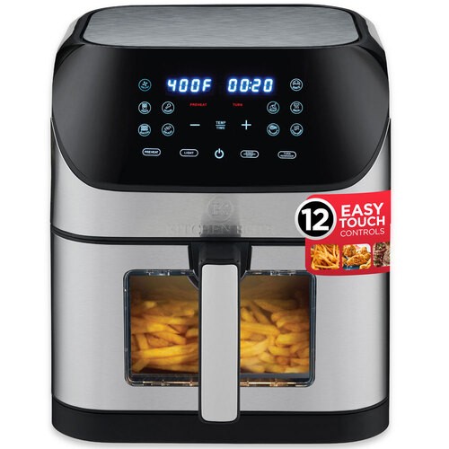 Kitchen Elite AF8243WSS 8QT AIR FRYER WITH WINDOW