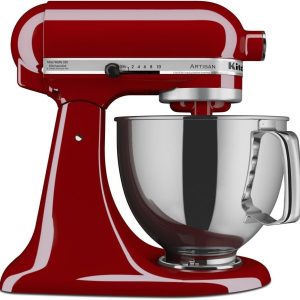 KitchenAid Artisan Series 5-Qt Tilt-Head Stand Mixer–Empire Red