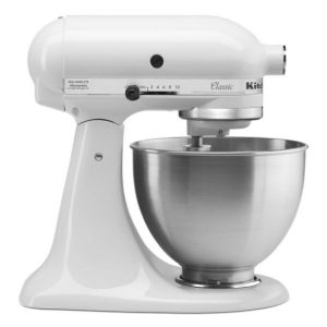 KitchenAid Classic Series 4.5 Quart Tilt-Head Stand Mixer K45SSWH White Kitchen