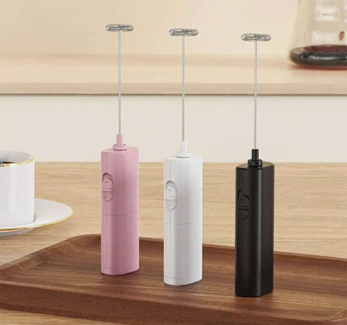 Milk Frother Handheld, COKUNST Battery Operated Milk Frother for Matcha Coffee,