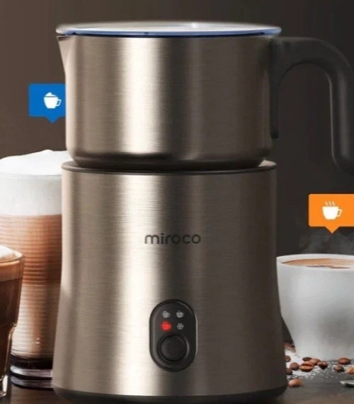 Miroco Automatic-Milk Frother MI-MF005 4 In 1 Stainless Steel Silver 16.9oz