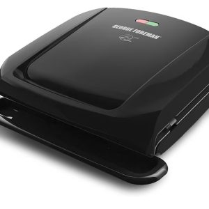 NEW George Foreman 4-Serving Removable Plate Electric Grill and Panini Press
