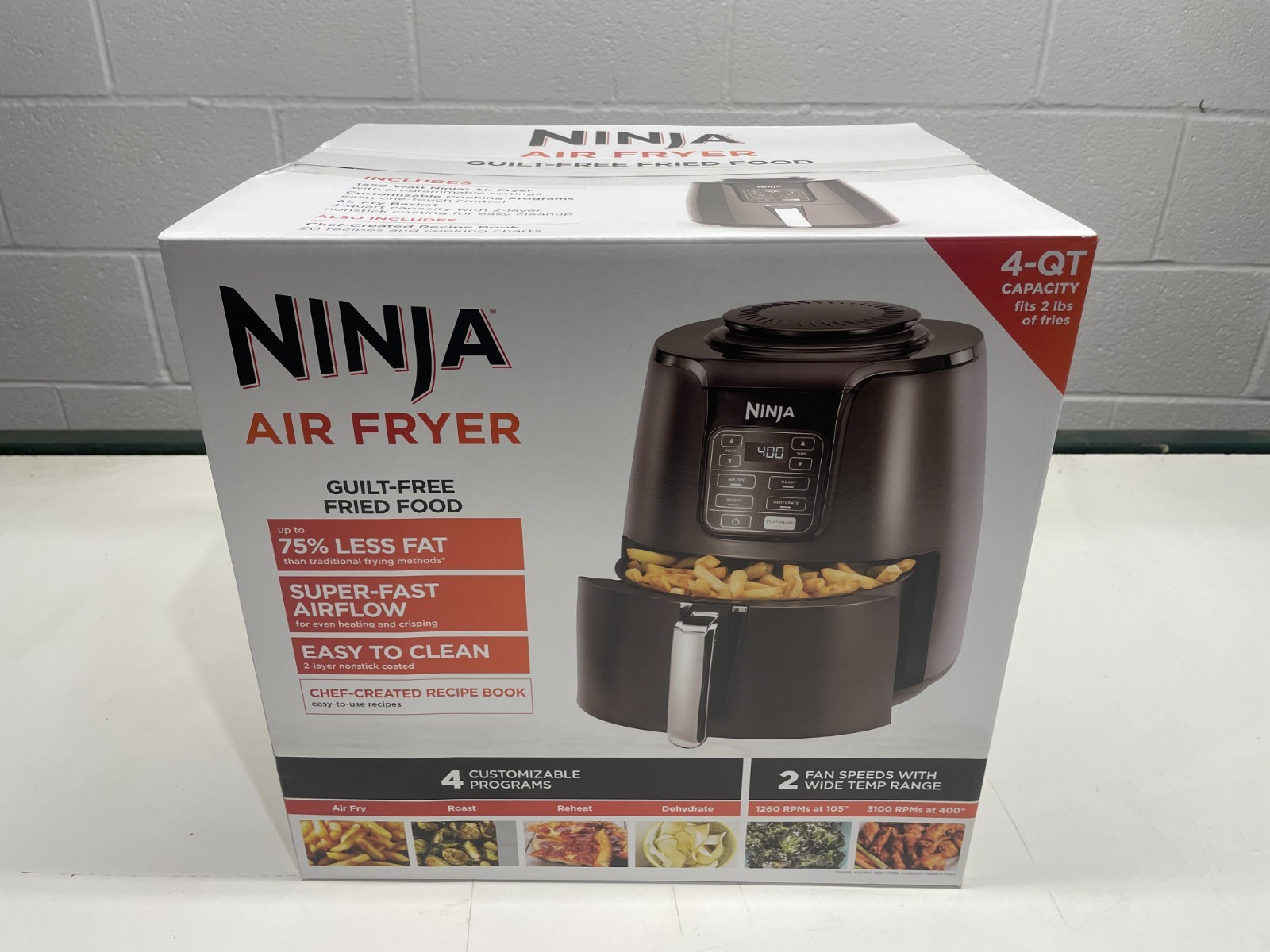 (NEW SEALED) Ninja 4-in-1 Air Fryer AF101 4 QT Gray (FREE SHIPPING)