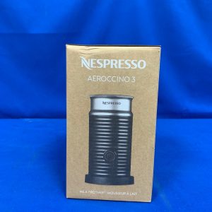 Nespresso Aeroccino 3 Milk Frother - Black/Steel BRAND NEW