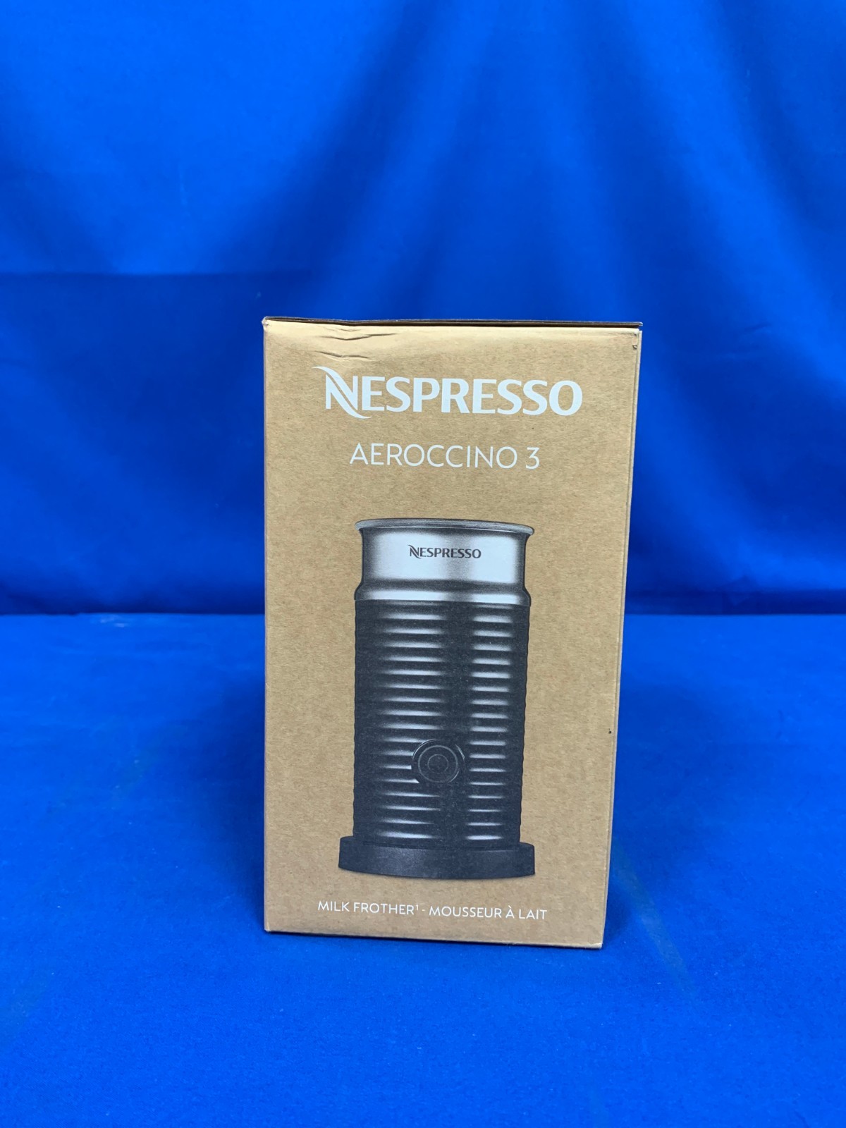 Nespresso Aeroccino 3 Milk Frother - Black/Steel BRAND NEW