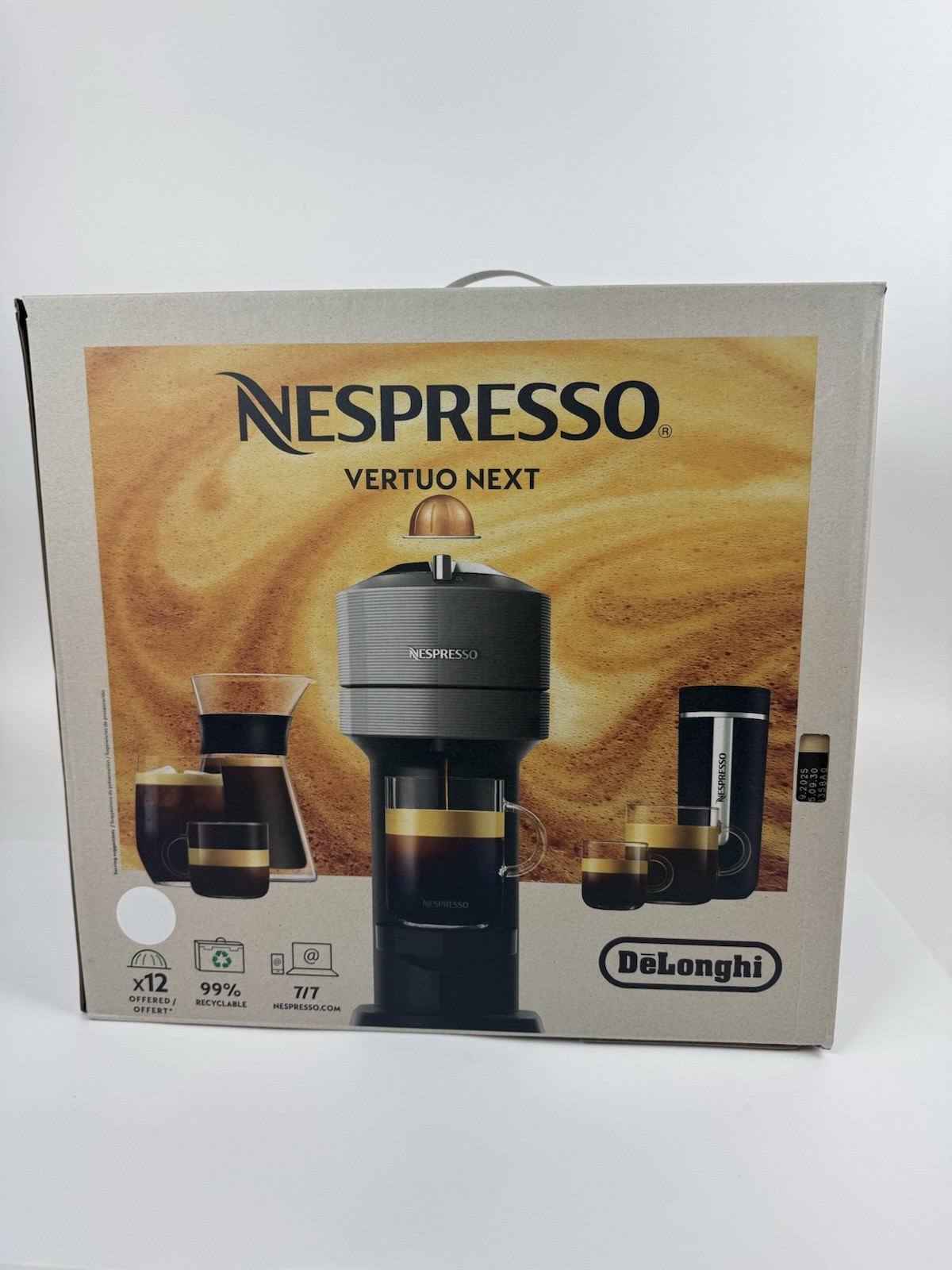 Nespresso Vertuo Next Coffee and Espresso Maker, Machine Only, Dark Gray NEW