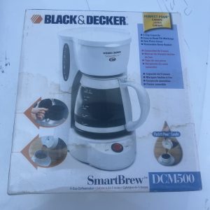 New Black Decker SmartBrew DCM500 5 Cup Electric Drip Coffee Maker White