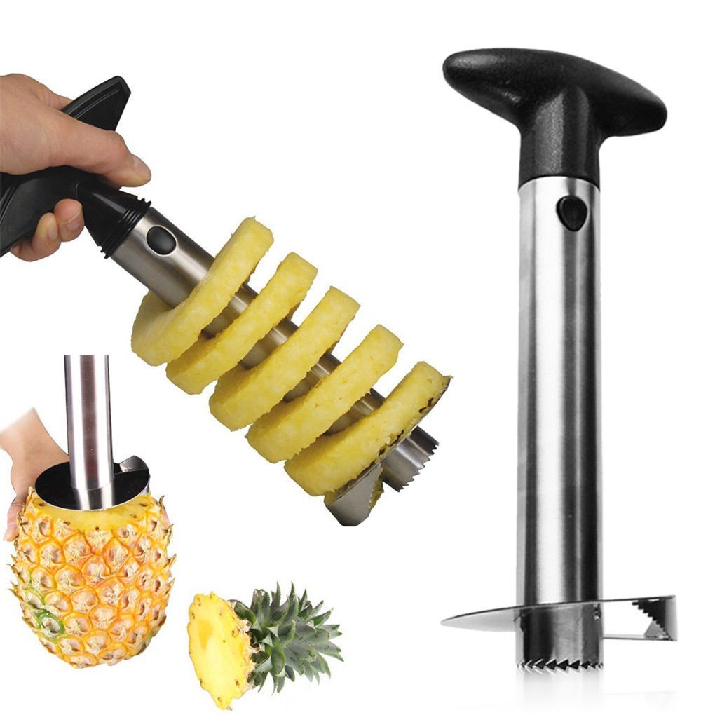 Pineapple Corer Slicer Peeler Cutter Stainless Steel Sliver Kitchen Fruit Tools