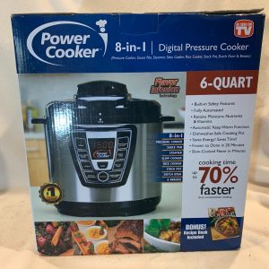 Power Cooker 6 Quart Digital Pressure Cooker Model #PC-TRI6 Brand new in box